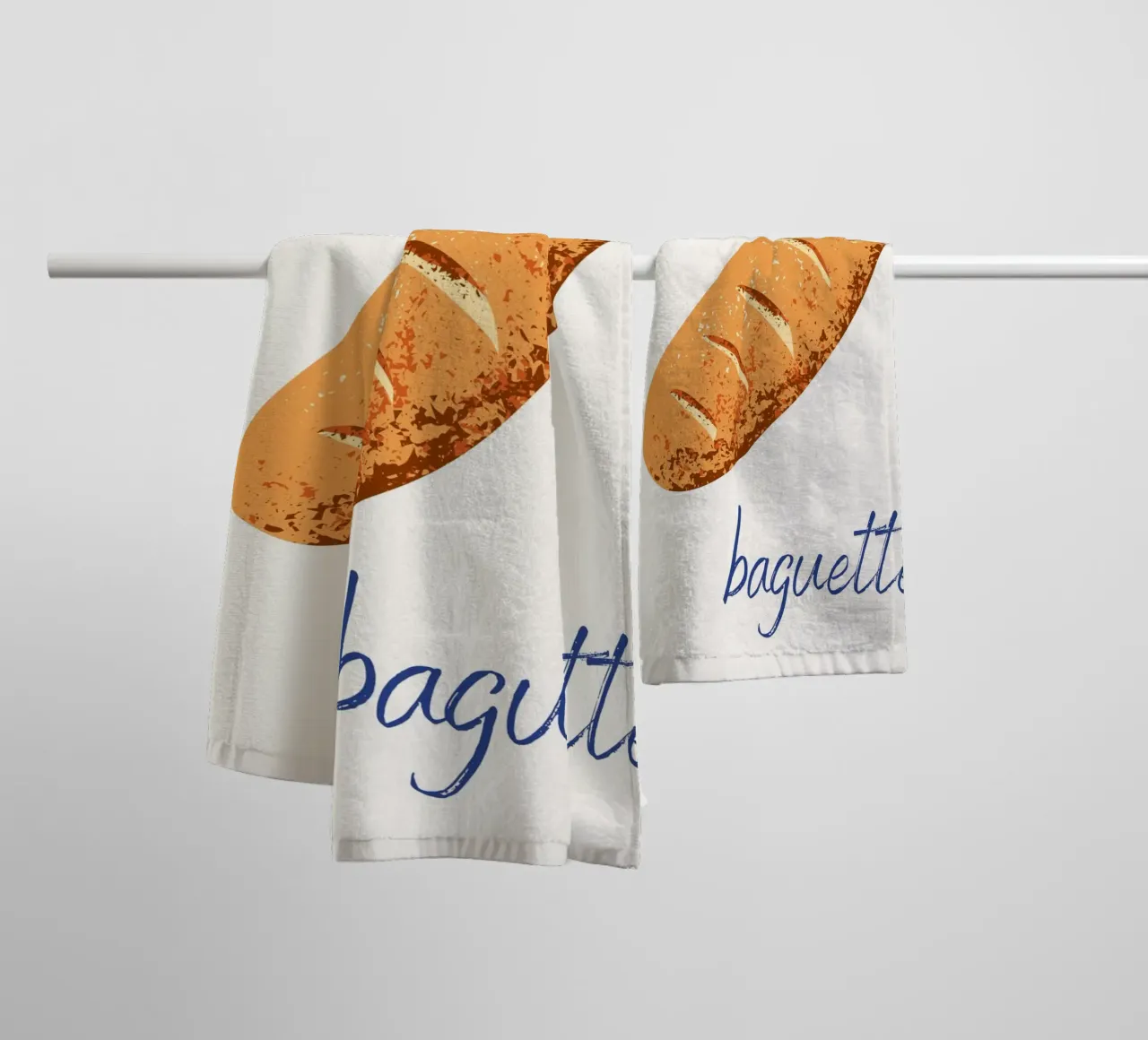 Oui Oui Baguette towel by pdigitalprints