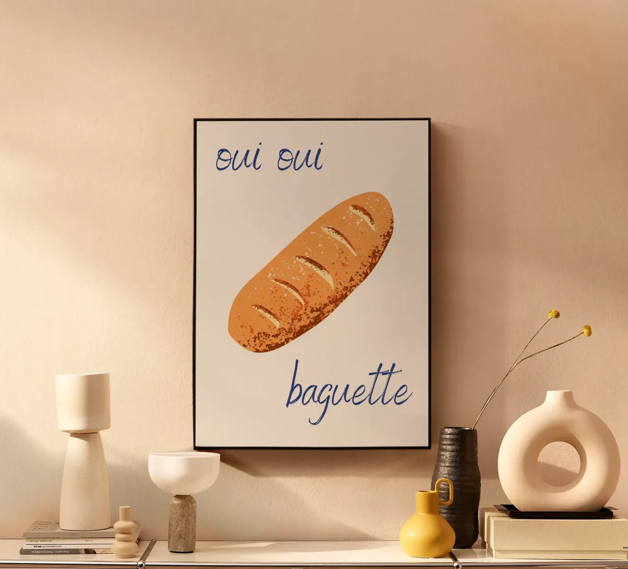 Oui Oui Baguette Acryl-Glas von pdigitalprints