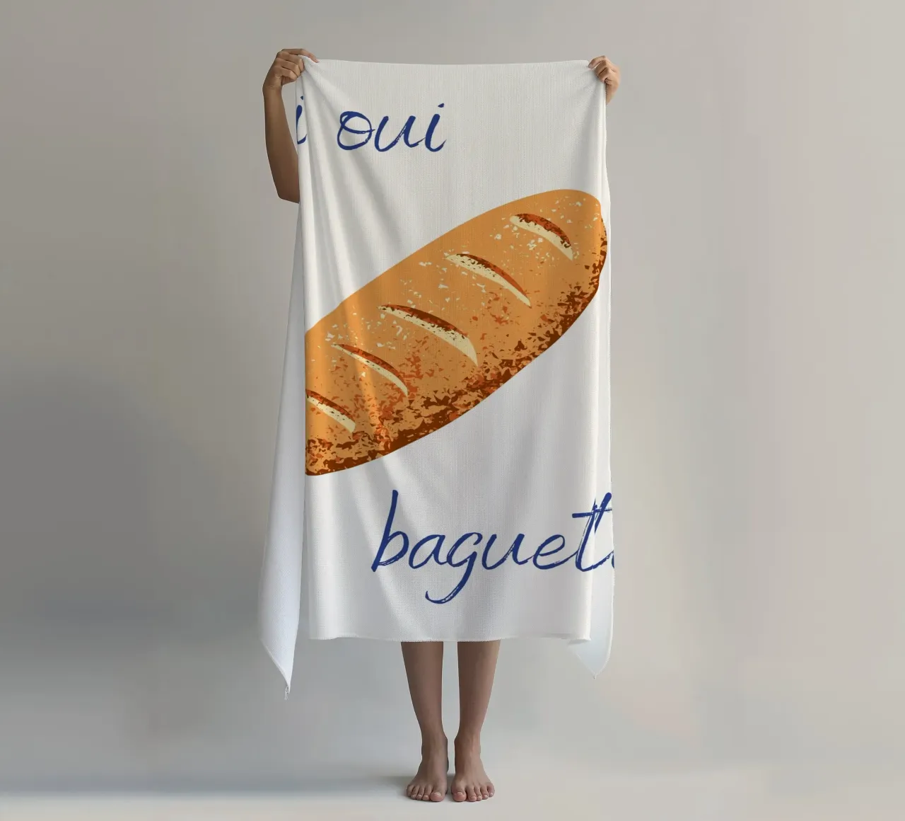 Oui Oui Baguette telo mare da pdigitalprints