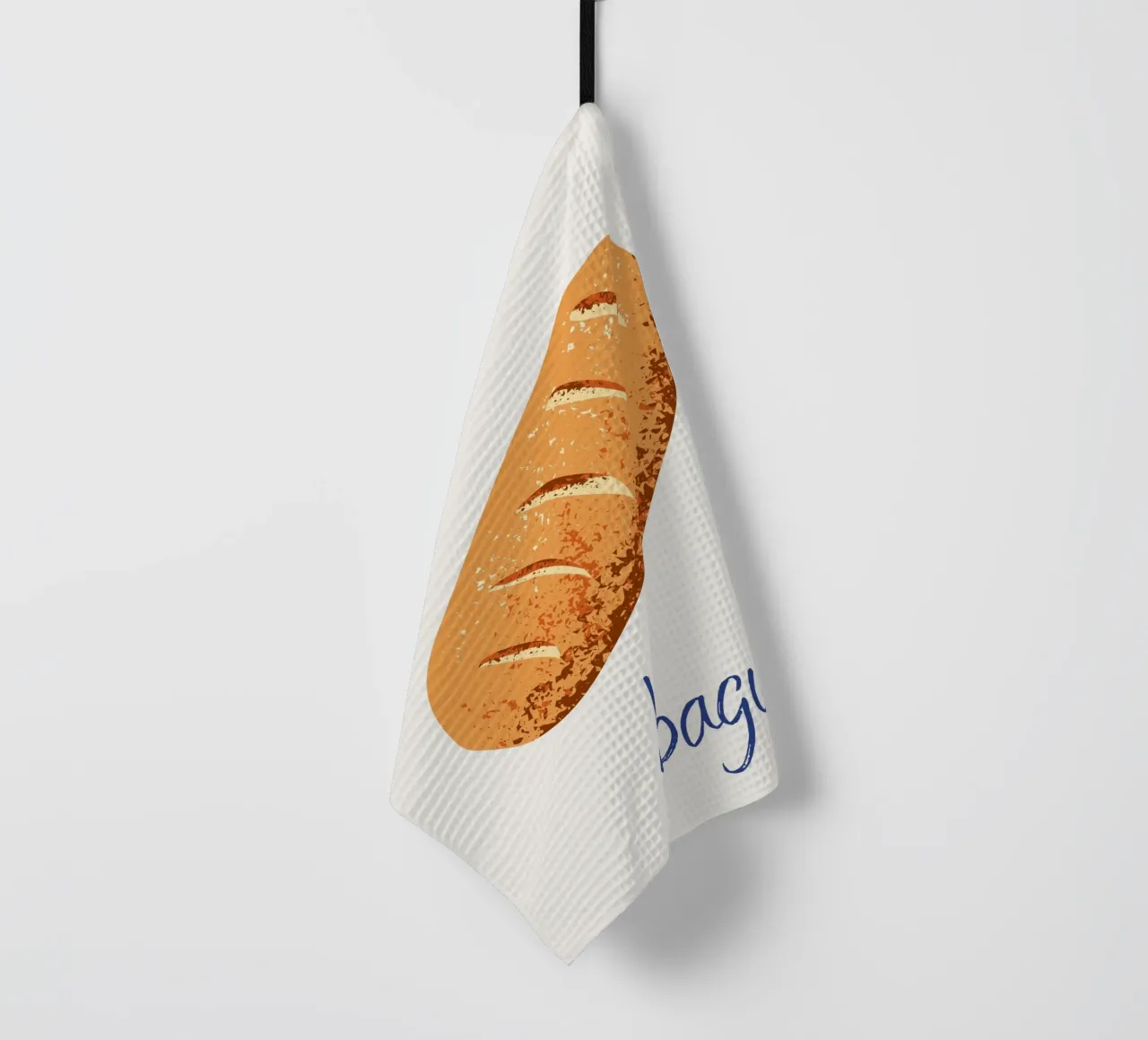 Oui Oui Baguette tea towel by pdigitalprints