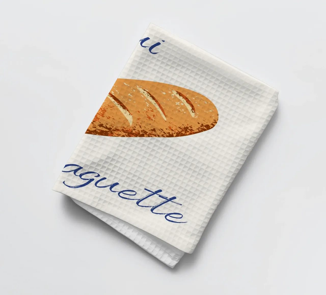 Oui Oui Baguette tea towel by pdigitalprints
