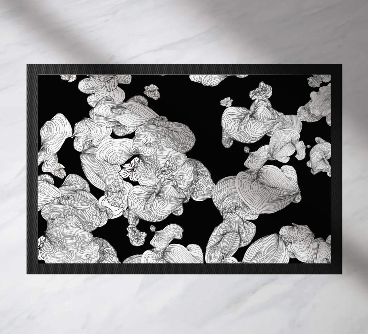 cloud bubbles doormat by Giulio Iurissevich