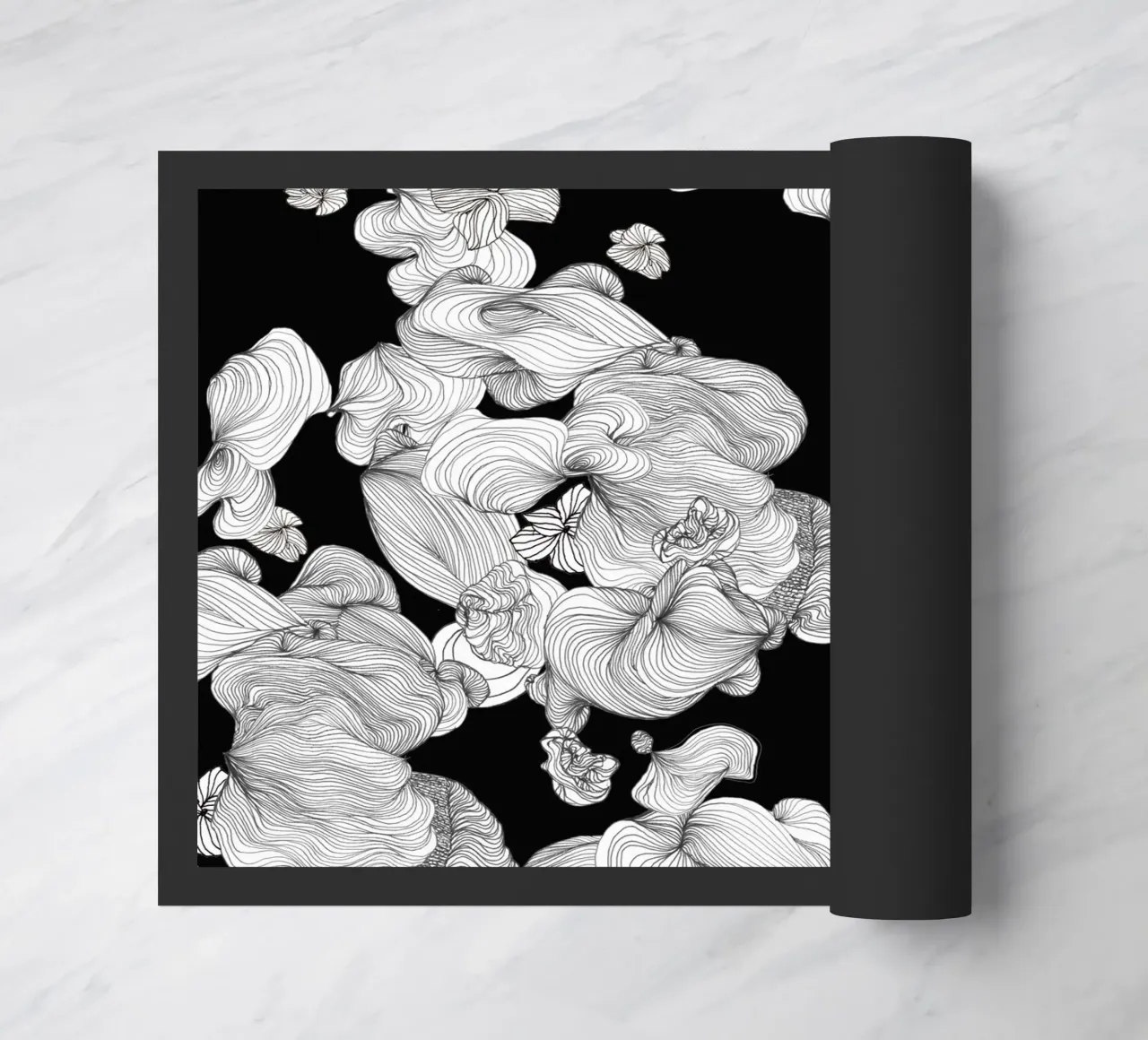 cloud bubbles doormat by Giulio Iurissevich