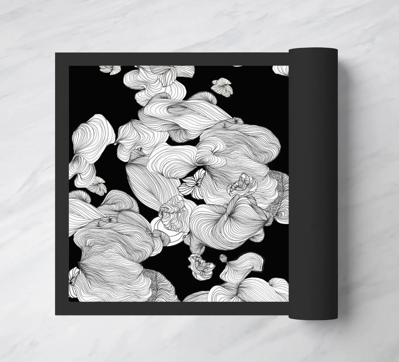 cloud bubbles Fußmatte von Giulio Iurissevich