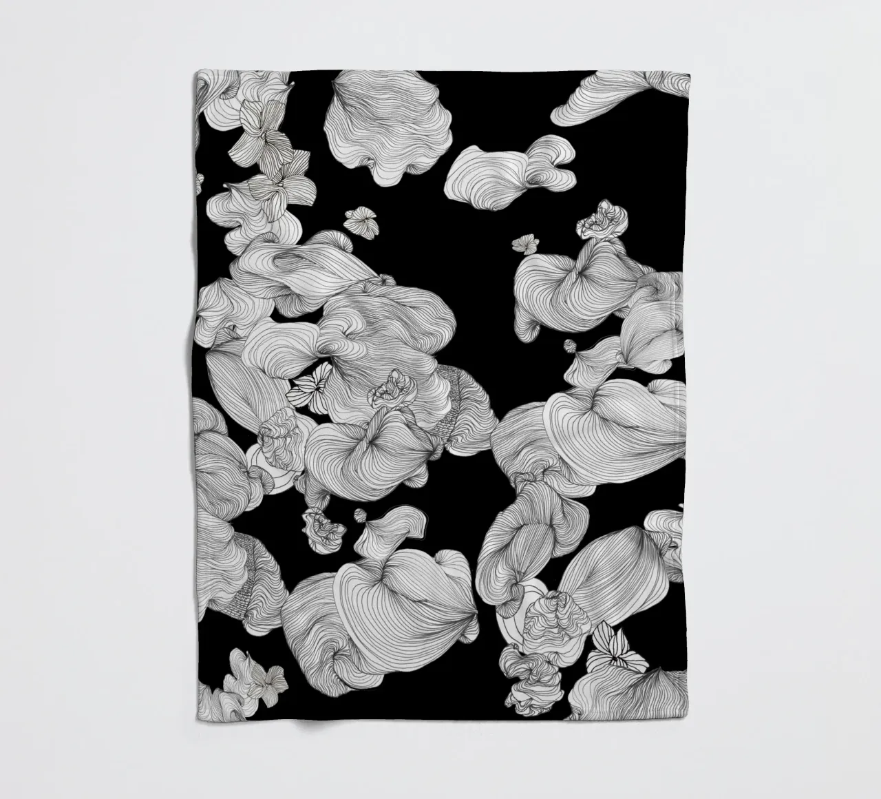 cloud bubbles fleece blanket by Giulio Iurissevich