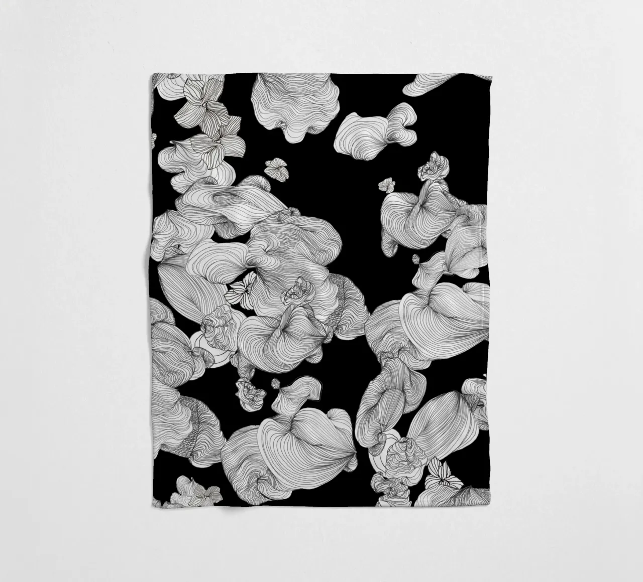 cloud bubbles fleece blanket by Giulio Iurissevich