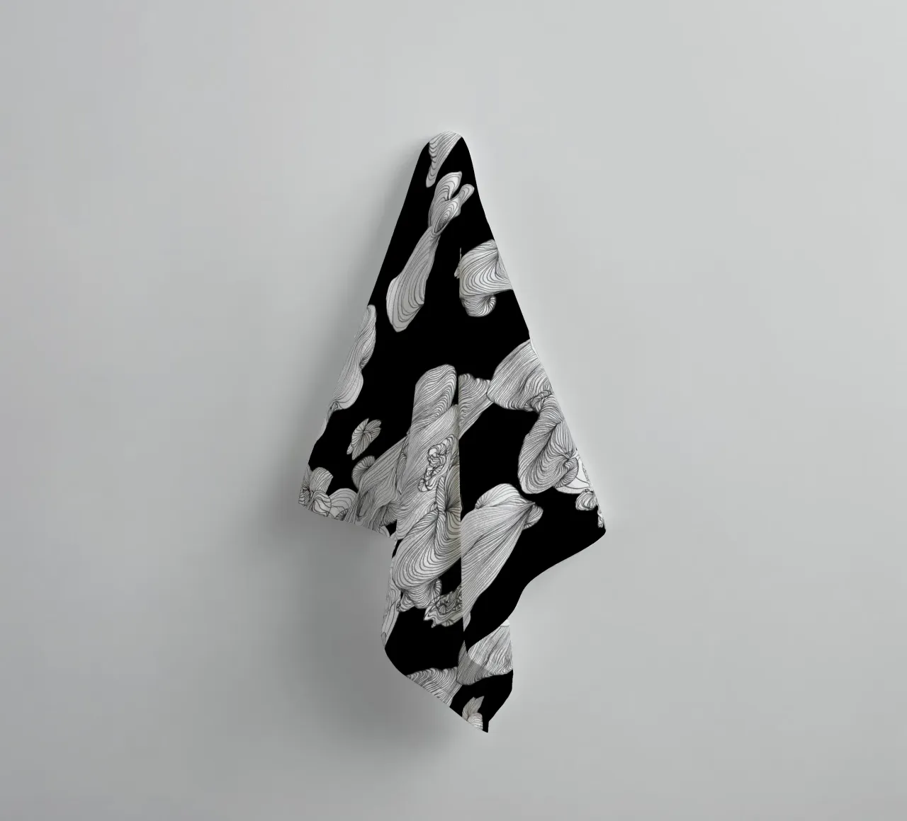 cloud bubbles towel by Giulio Iurissevich