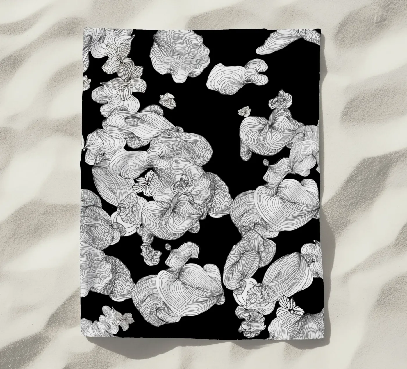 cloud bubbles beach towel by Giulio Iurissevich