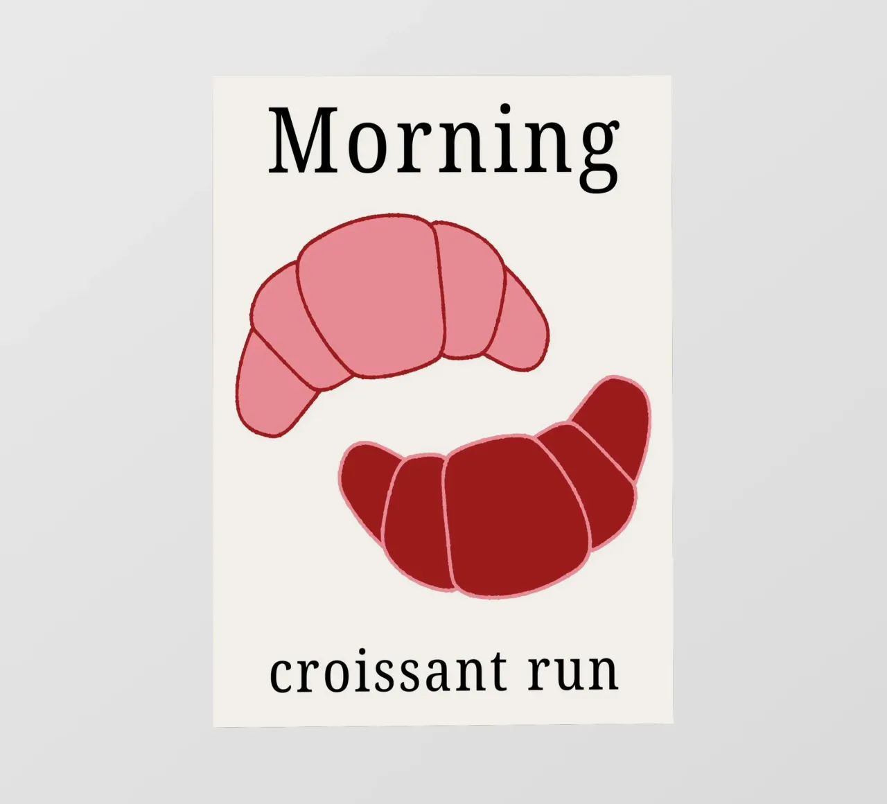 Corsa dei croissant del mattino telo in pvc da pdigitalprints