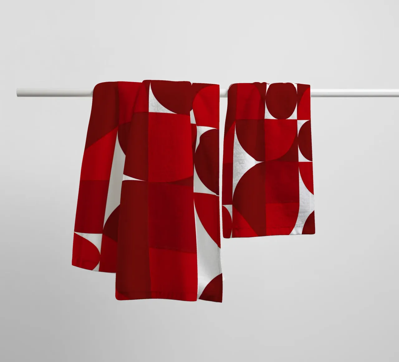 Bauhaus Geometric pattern towel by pdigitalprints