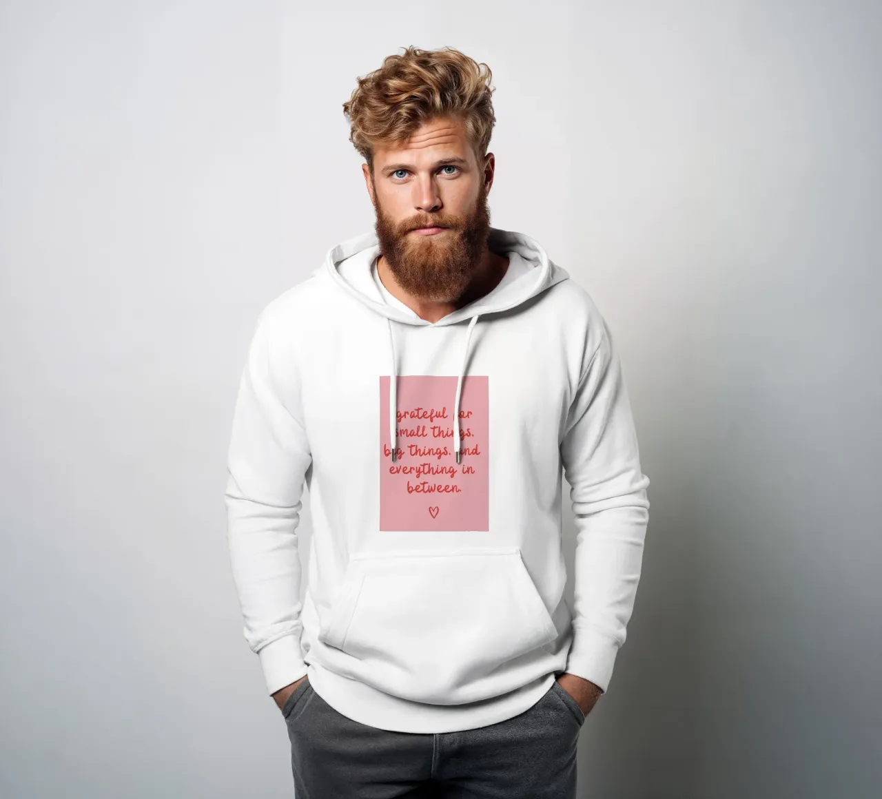 Grati per le piccole cose felpa con cappuccio da pdigitalprints
