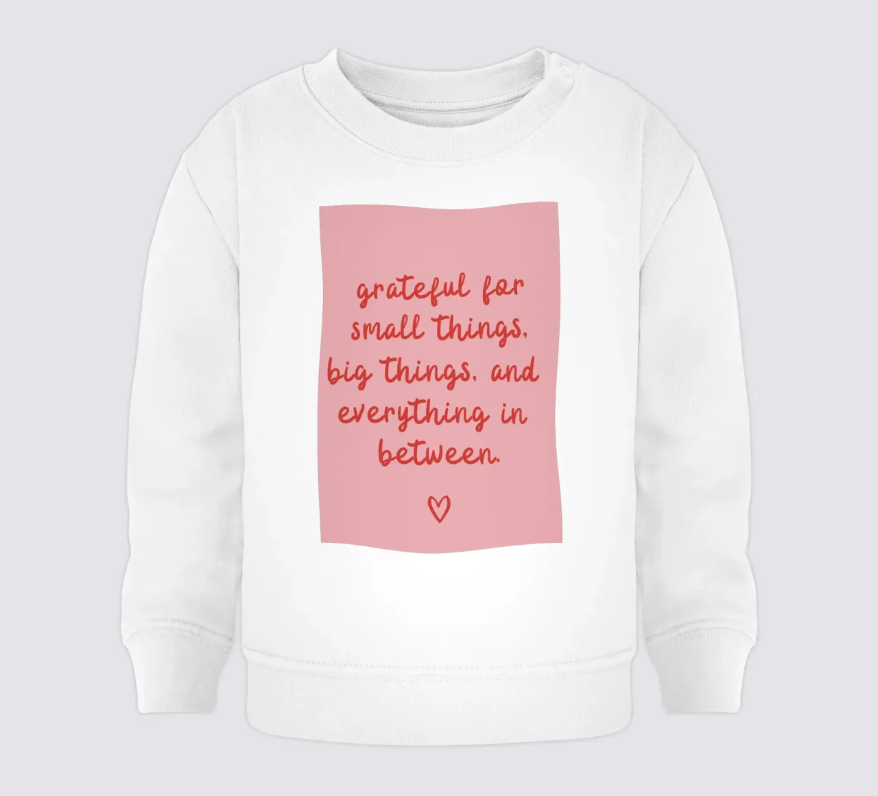 Grati per le piccole cose felpa neonato da pdigitalprints