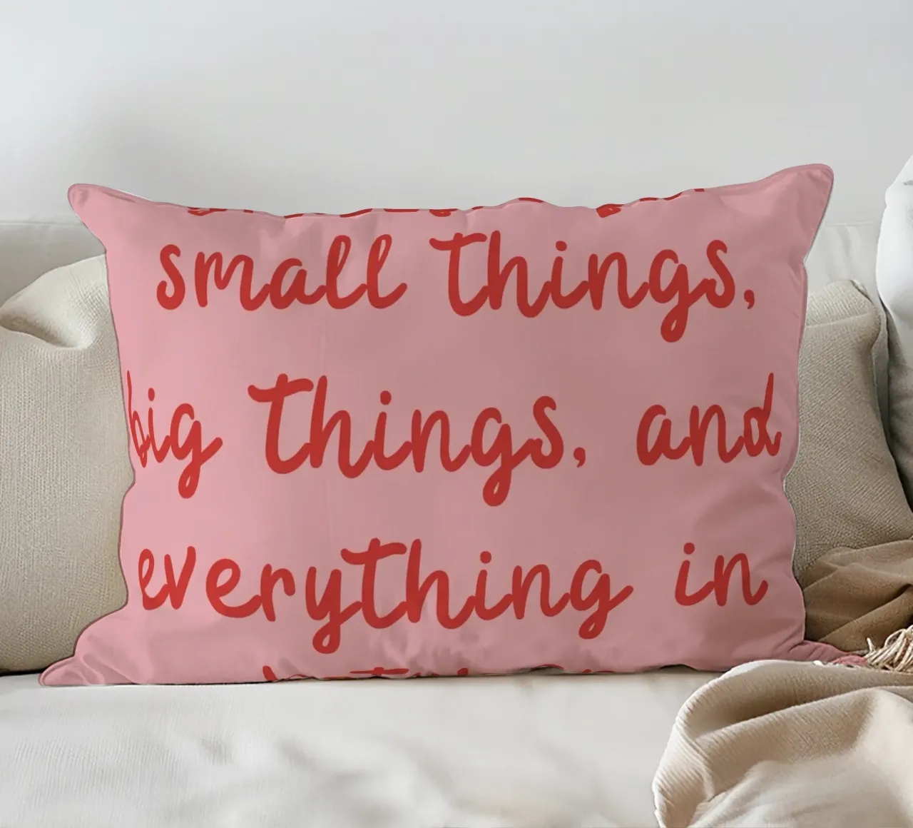 Grati per le piccole cose cuscino da pdigitalprints