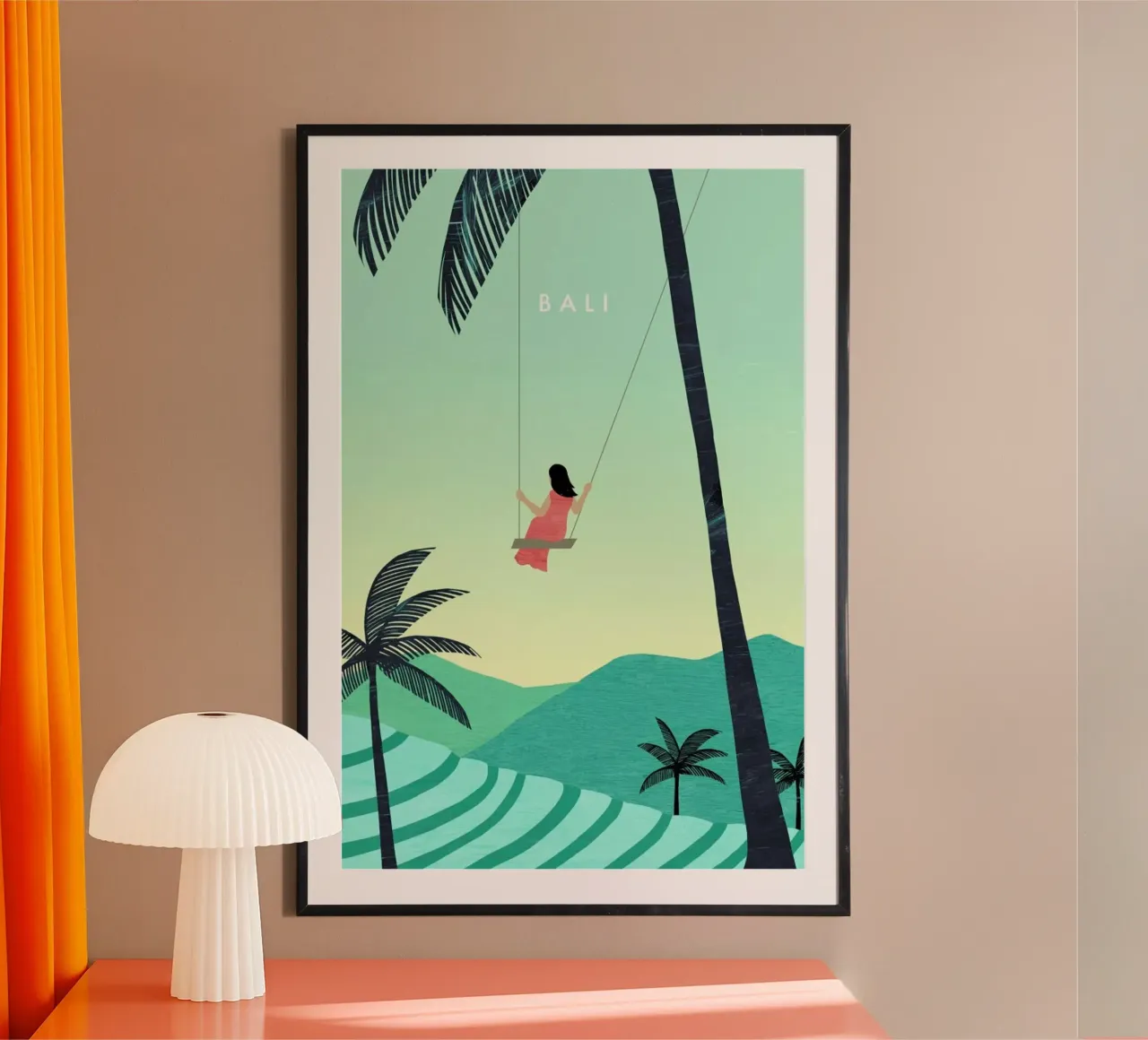 Bali poster con telaio in plastica da Katinka Reinke