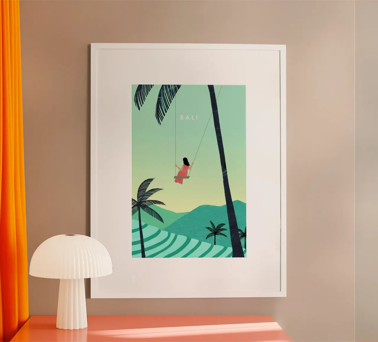 Bali poster con telaio in plastica da Katinka Reinke