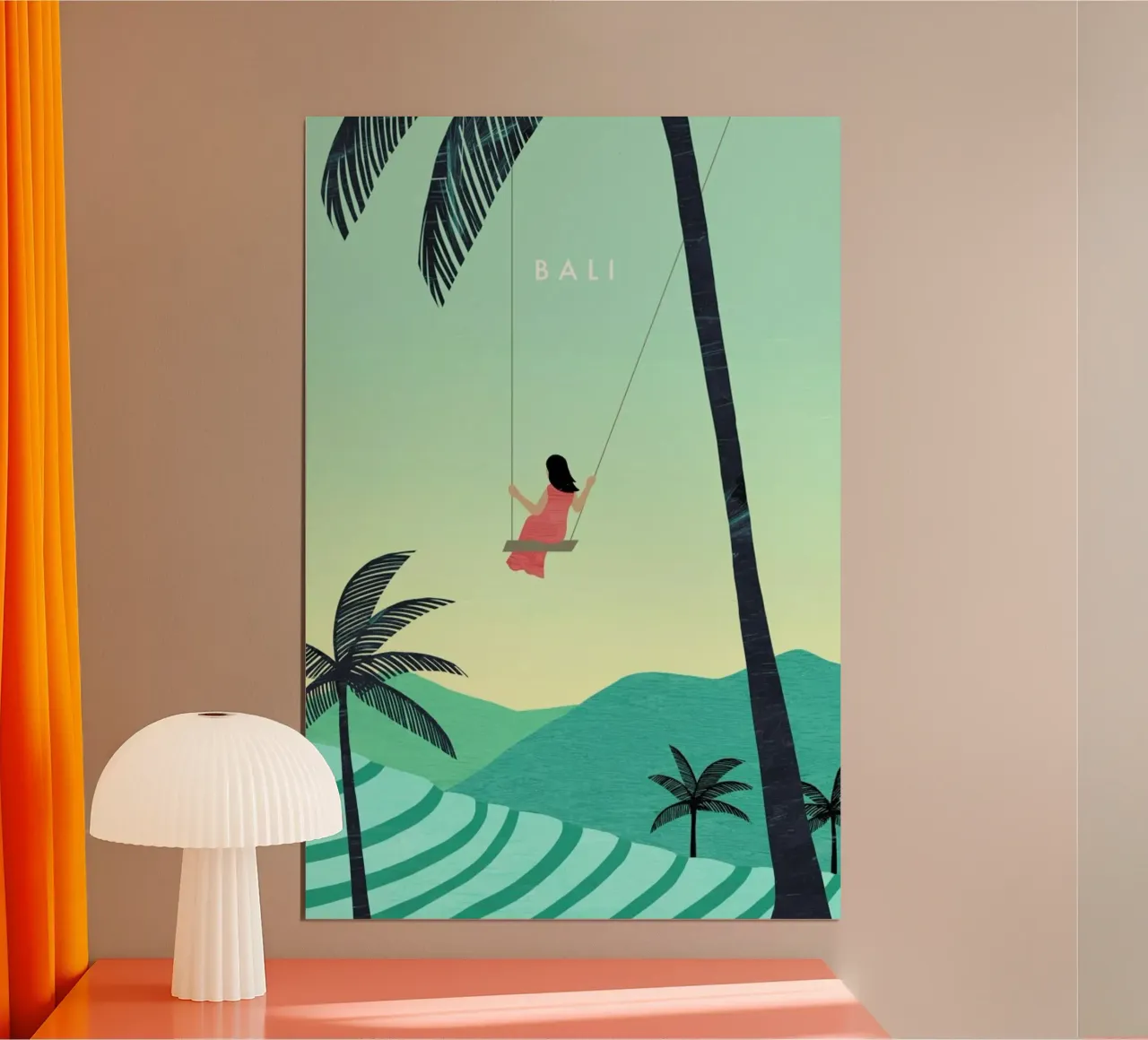 Bali poster con telaio in plastica da Katinka Reinke