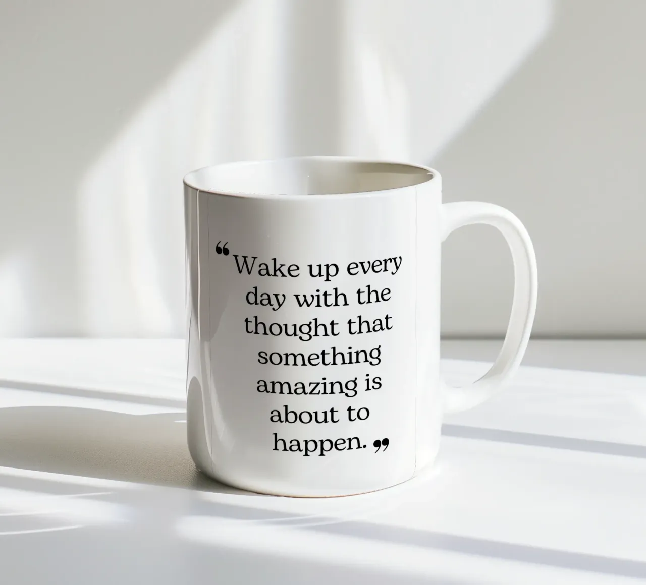 Elke dag wakker worden keramische mok van pdigitalprints