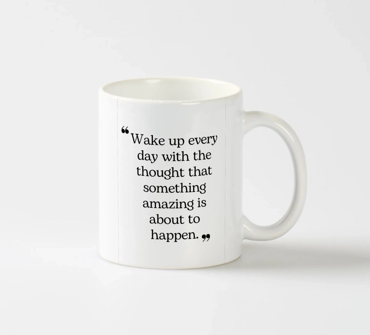 Svegliarsi ogni giorno tazza in ceramica da pdigitalprints