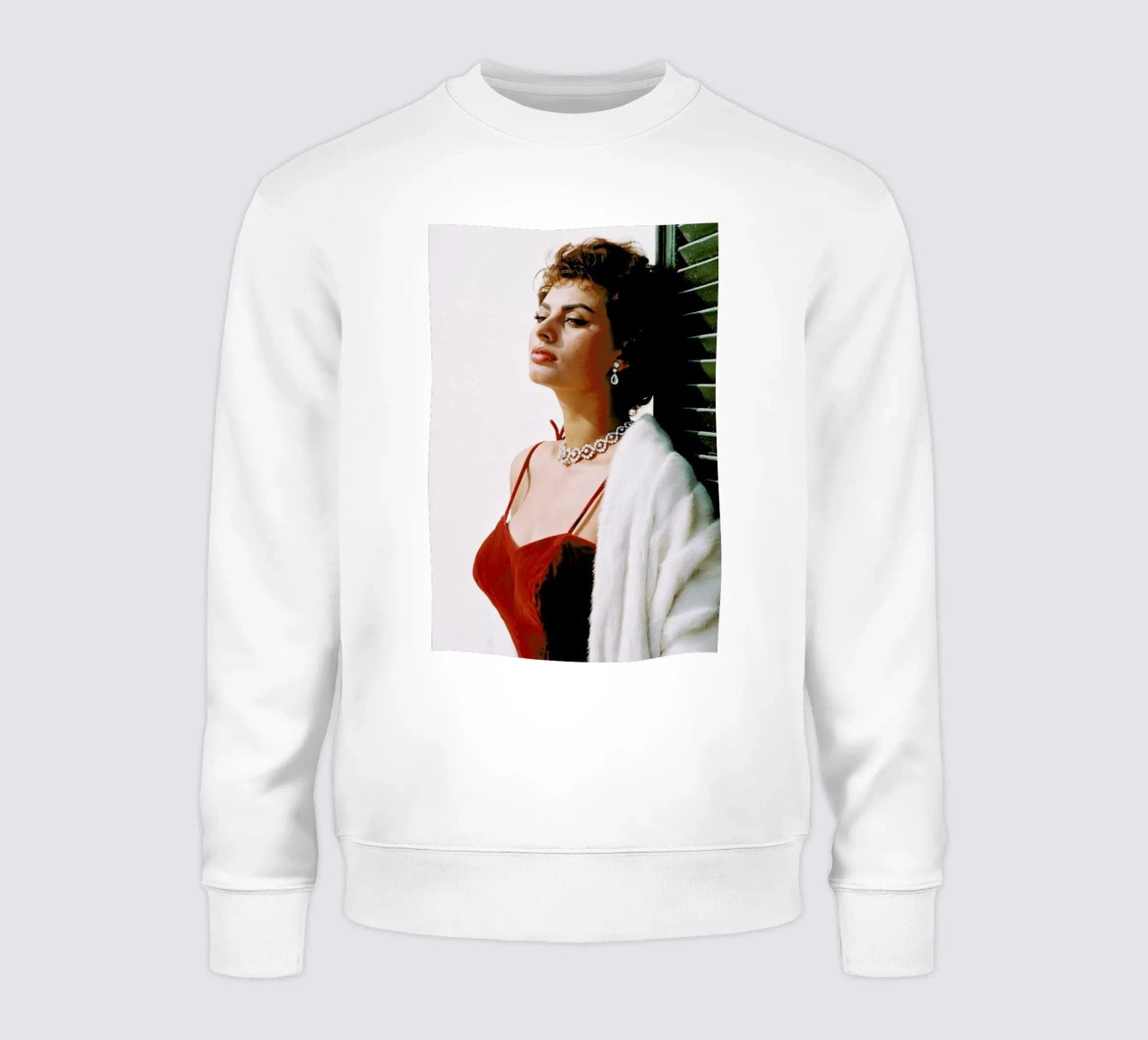 Sophia Loren in Red sudadera de Gallery Print and Art Limited