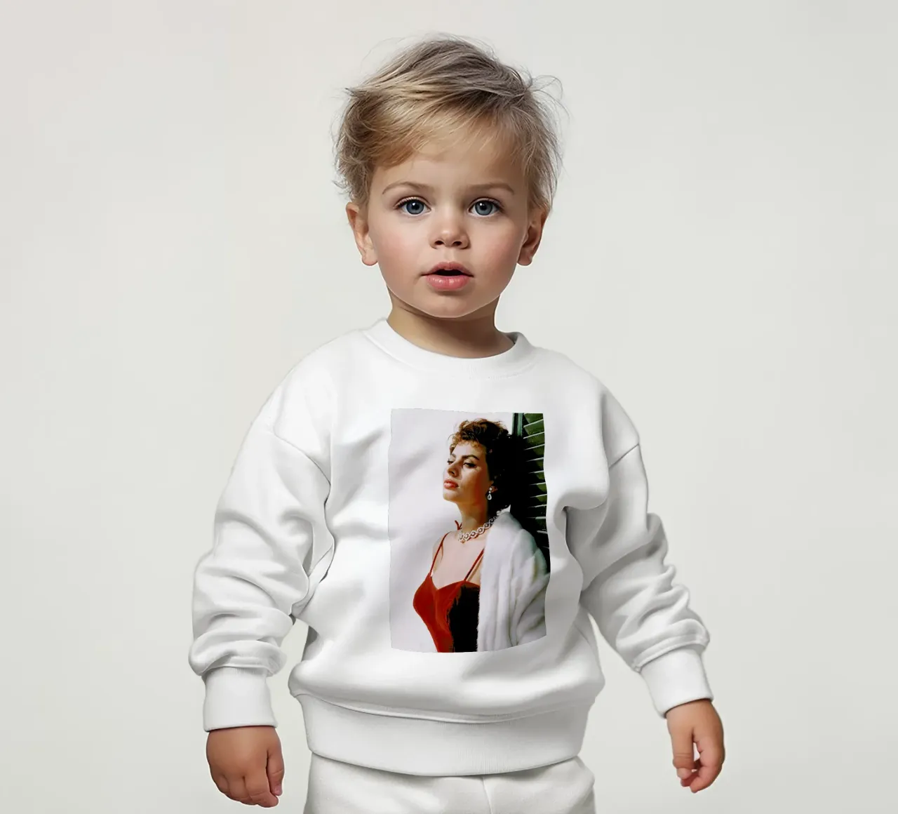 Sophia Loren in Red sudadera de bebé de Gallery Print and Art Limited