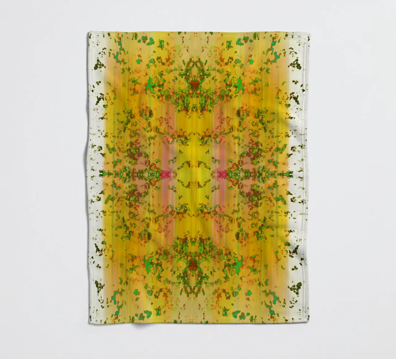 Stylized garden fleece blanket by Teresa André