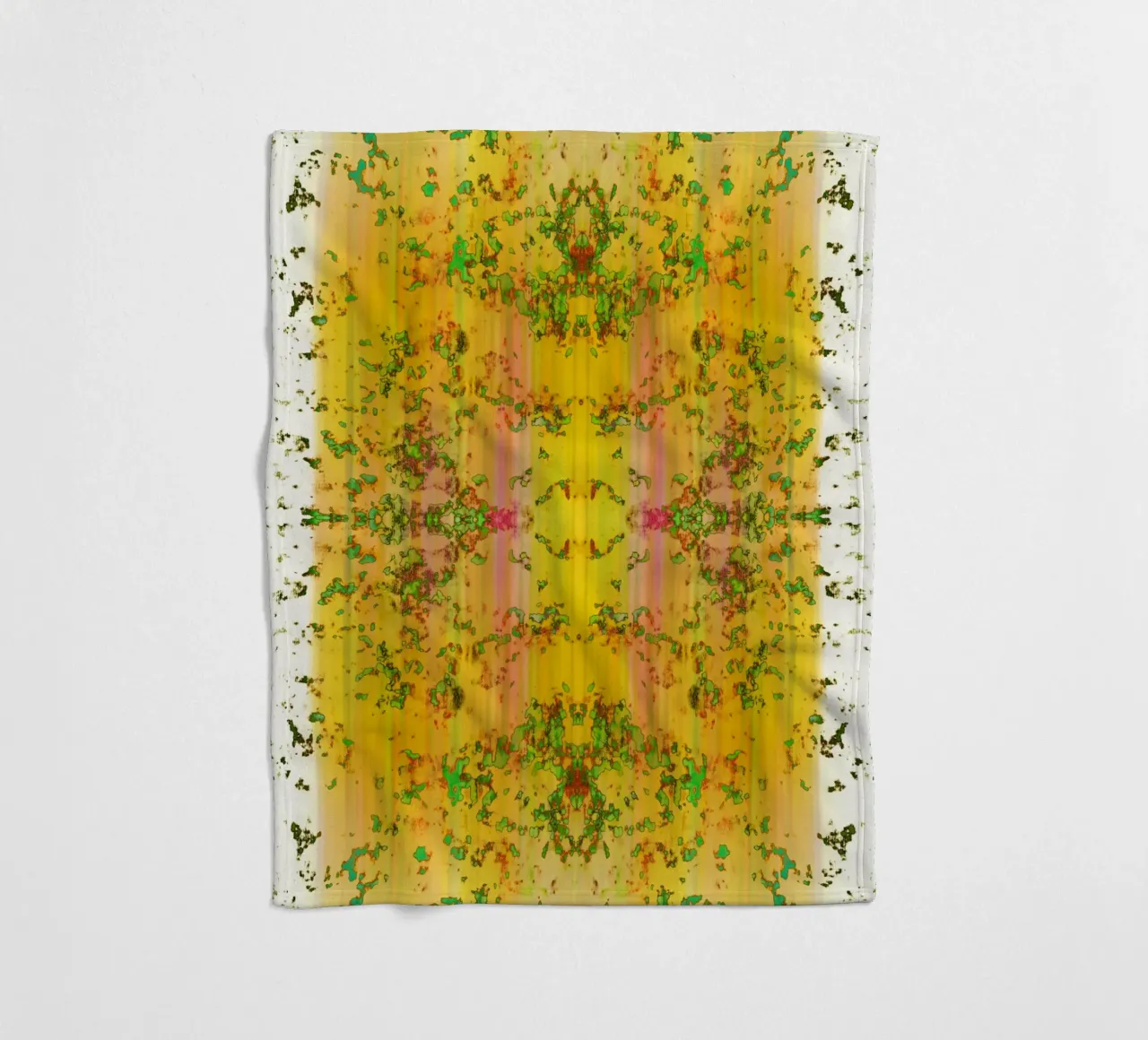 Stylized garden fleece blanket by Teresa André