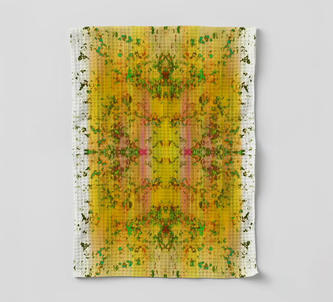 Stylized garden tea towel by Teresa André