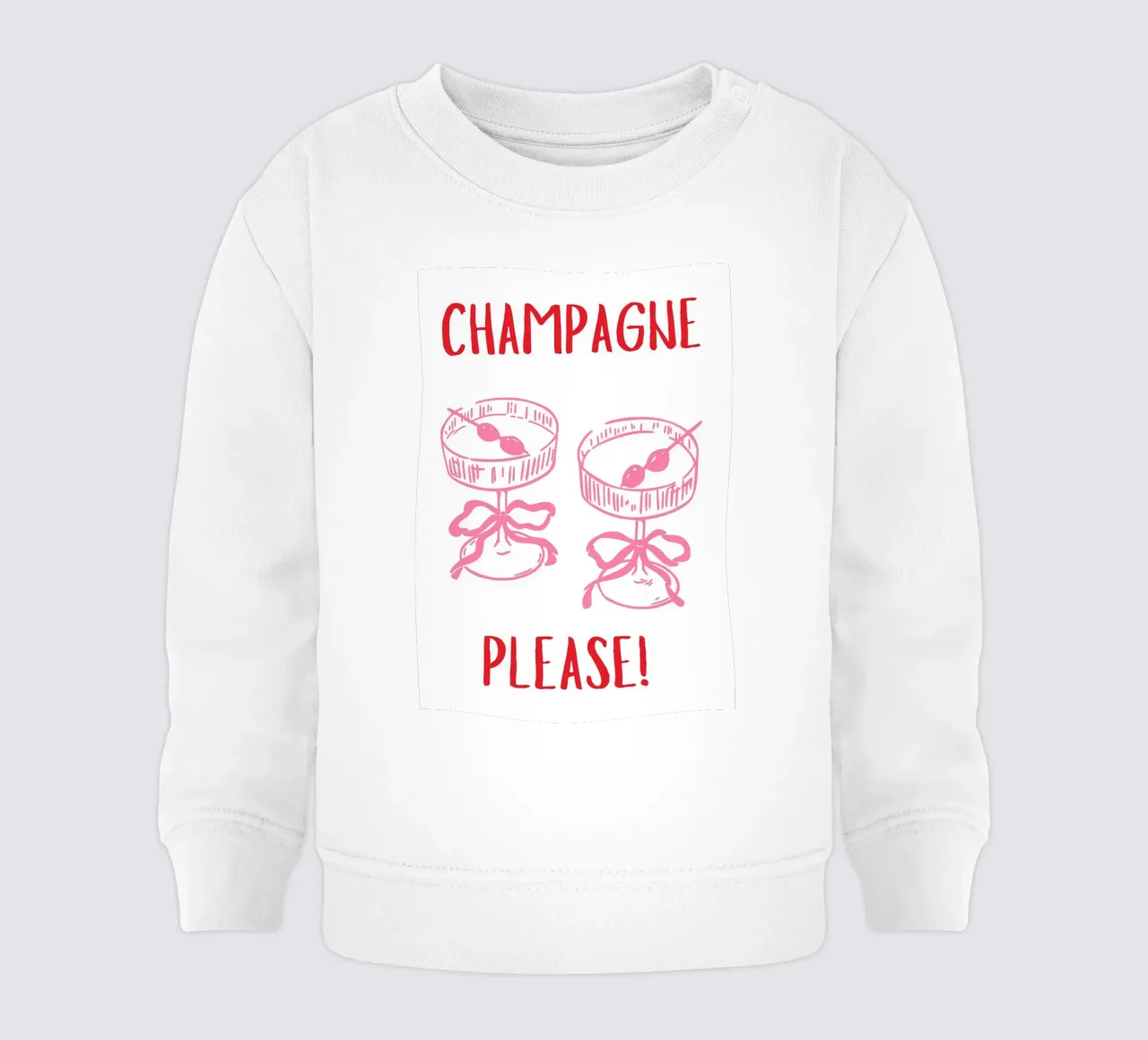 Champagne per favore felpa neonato da pdigitalprints