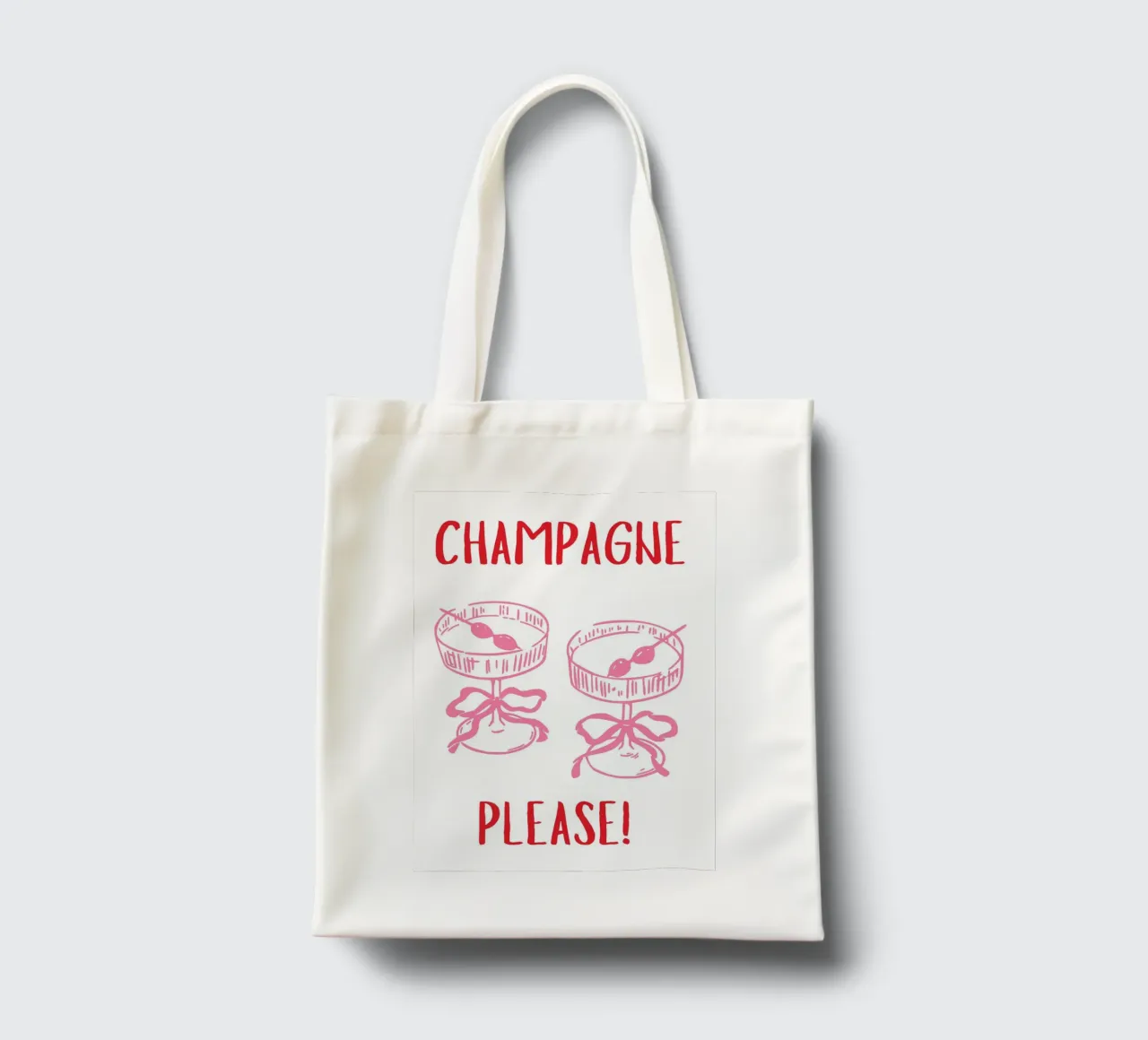 Champagne per favore borsa in juta da pdigitalprints
