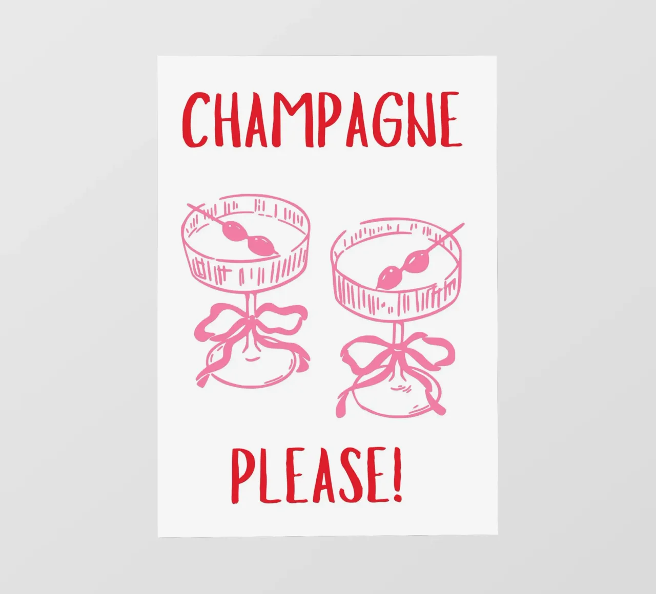 Champagne per favore telo in pvc da pdigitalprints