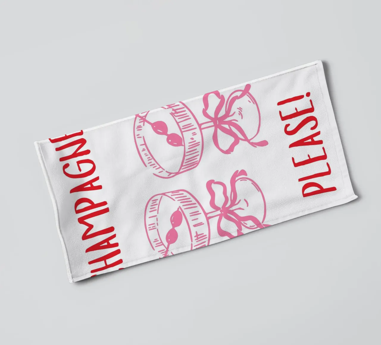 Champagner bitte Handtuch von pdigitalprints