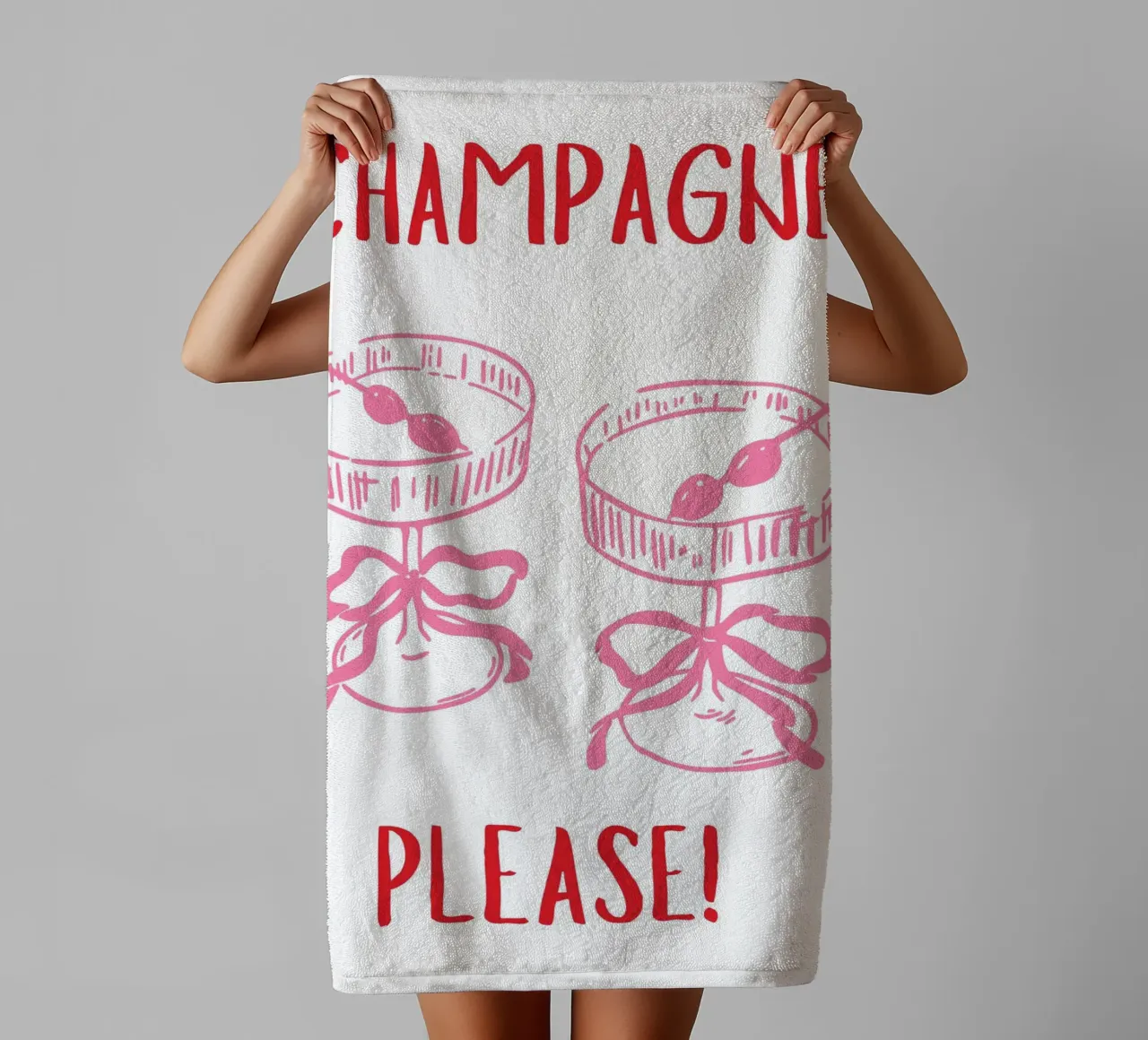 Champagner bitte Handtuch von pdigitalprints