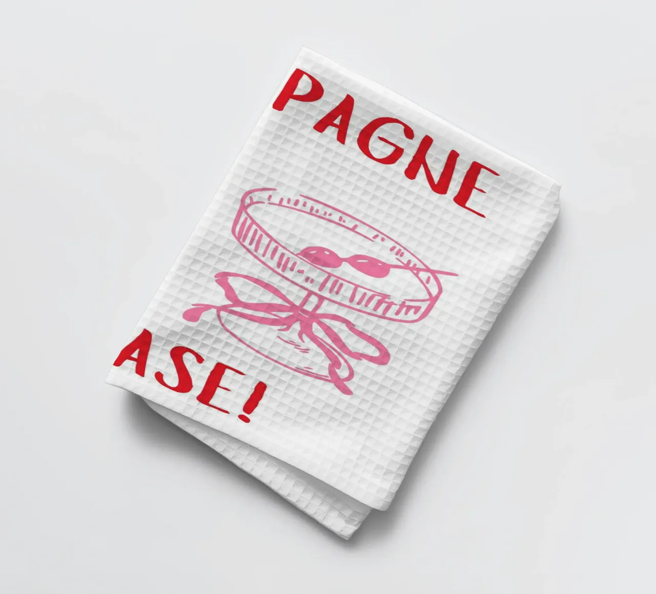 Champagne please torchon de pdigitalprints