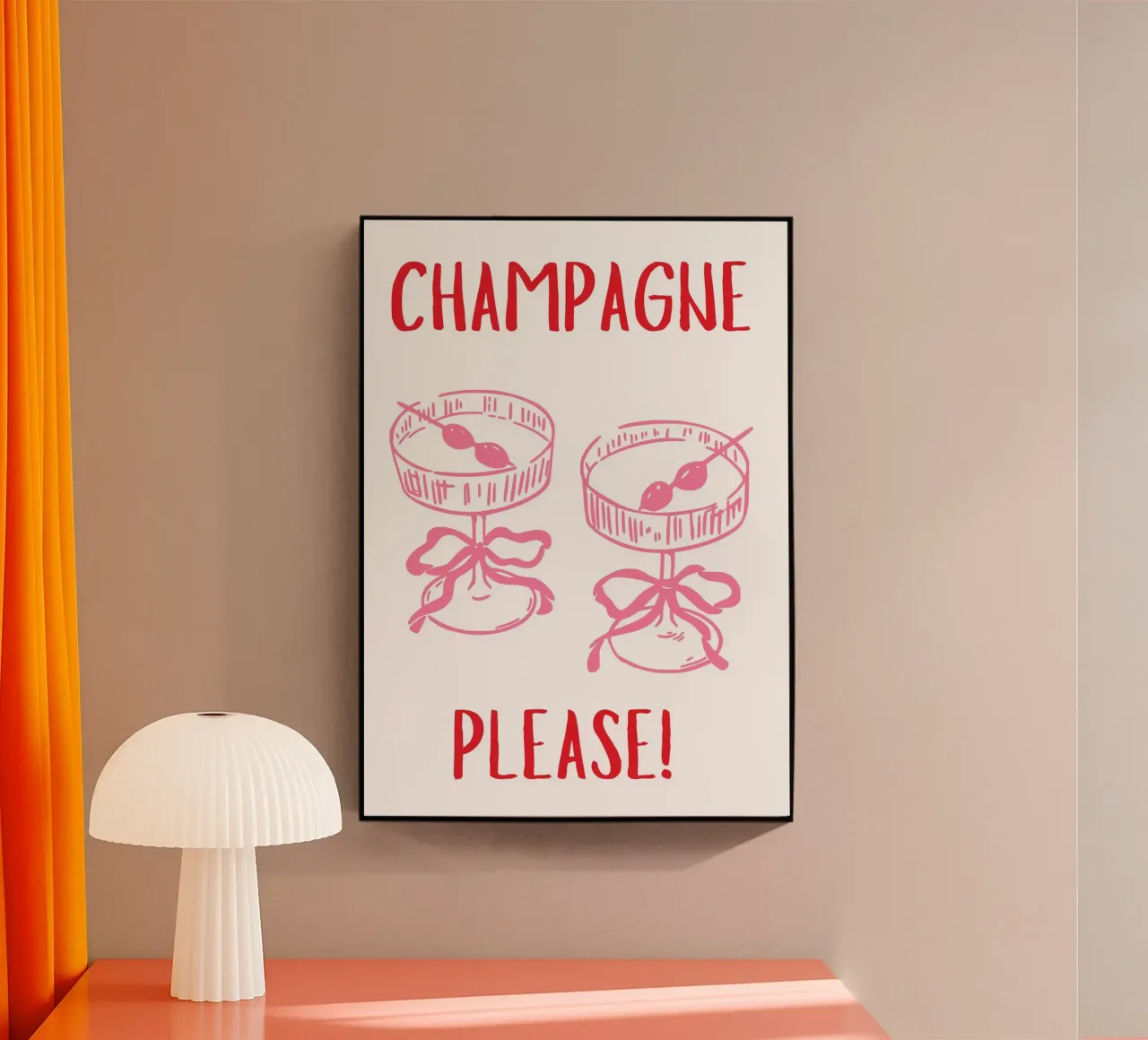 Champagne per favore plexiglass da pdigitalprints