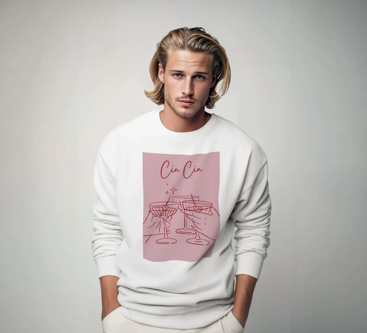 Cin Cin sweatshirt van pdigitalprints