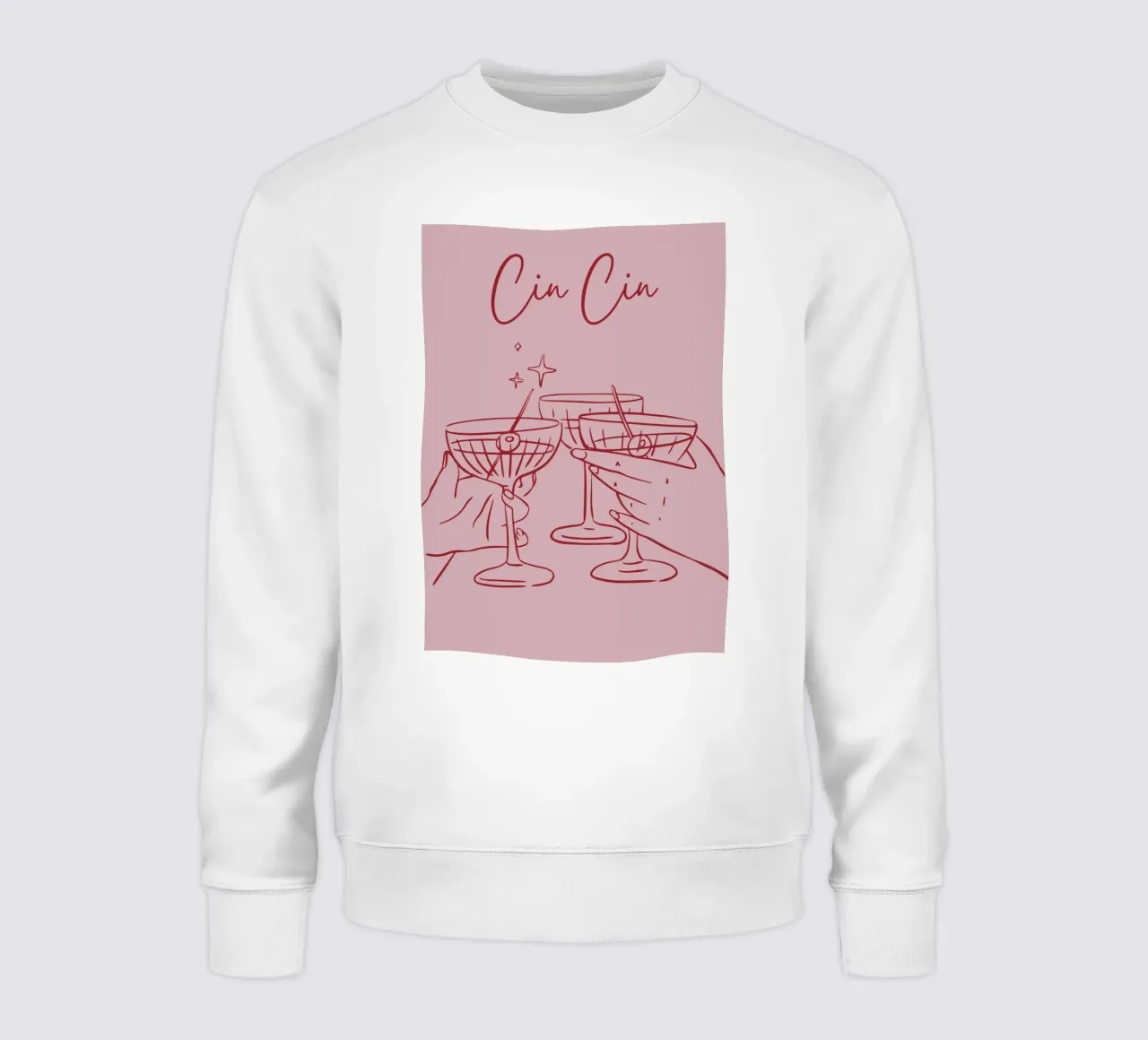 Cin Cin sweatshirt van pdigitalprints