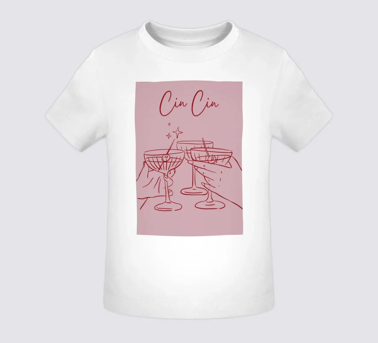 Cin Cin maglietta neonato da pdigitalprints