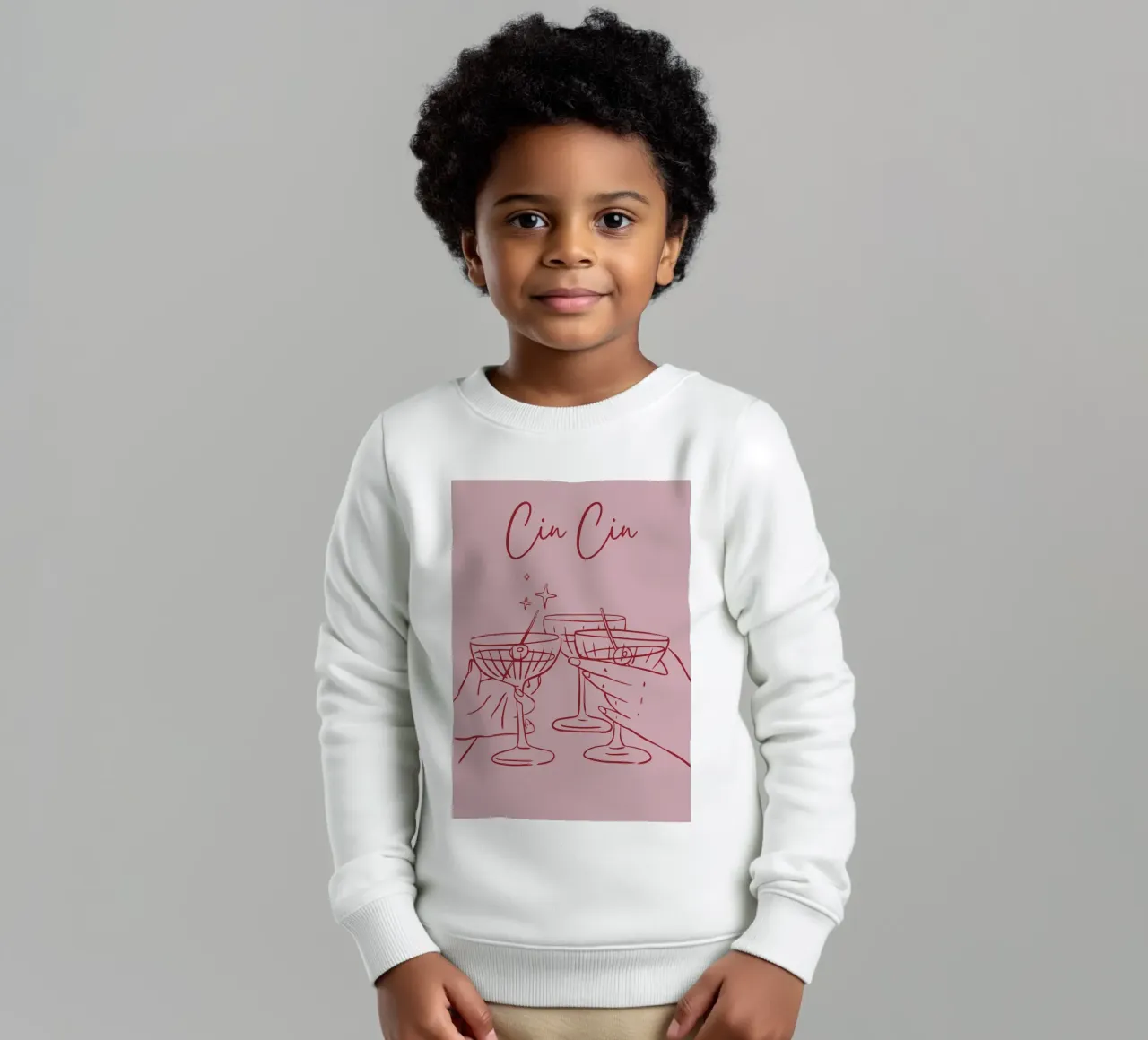 Cin Cin felpa bambino da pdigitalprints
