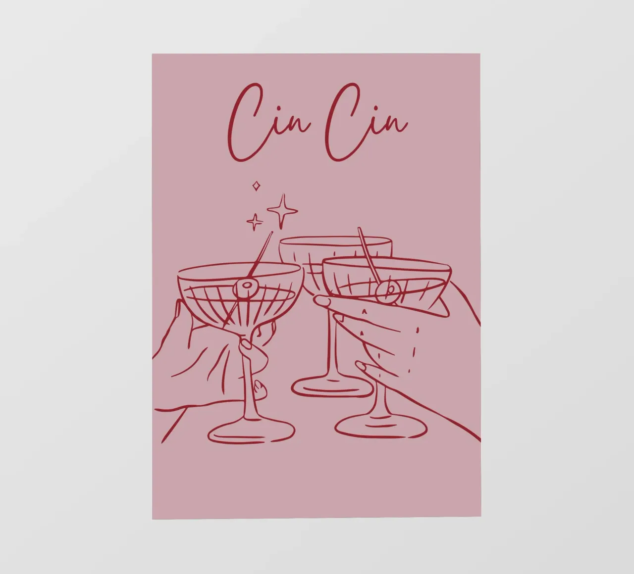 Cin Cin fotobehang van pdigitalprints