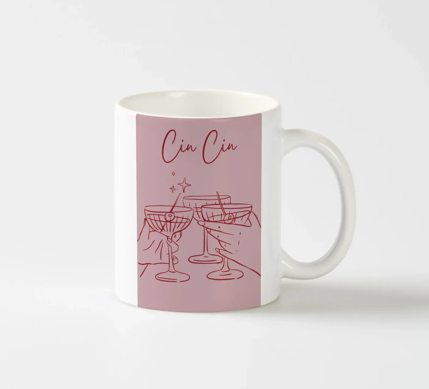Cin Cin ceramic mug by pdigitalprints