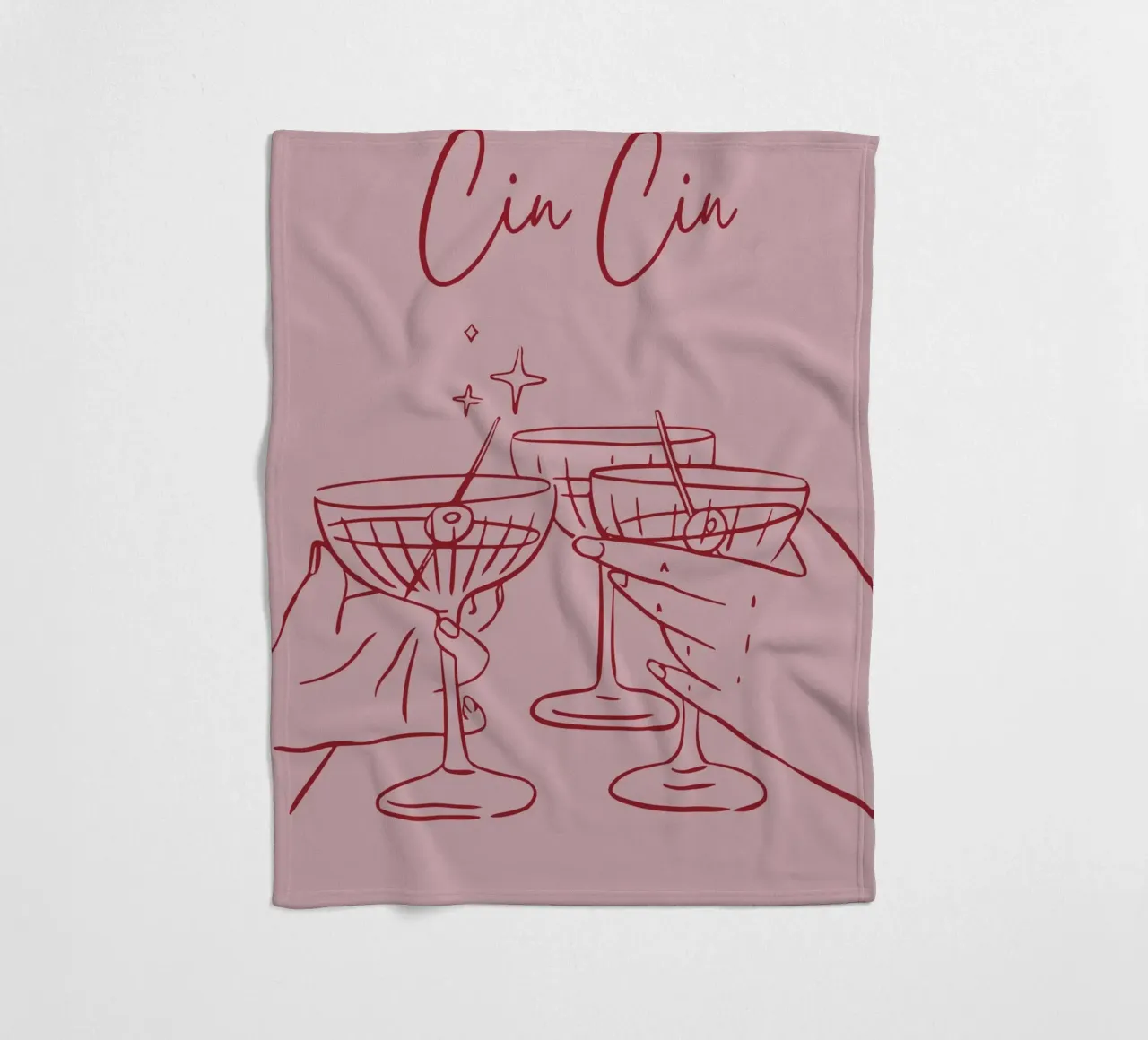 Cin Cin coperta in pile da pdigitalprints