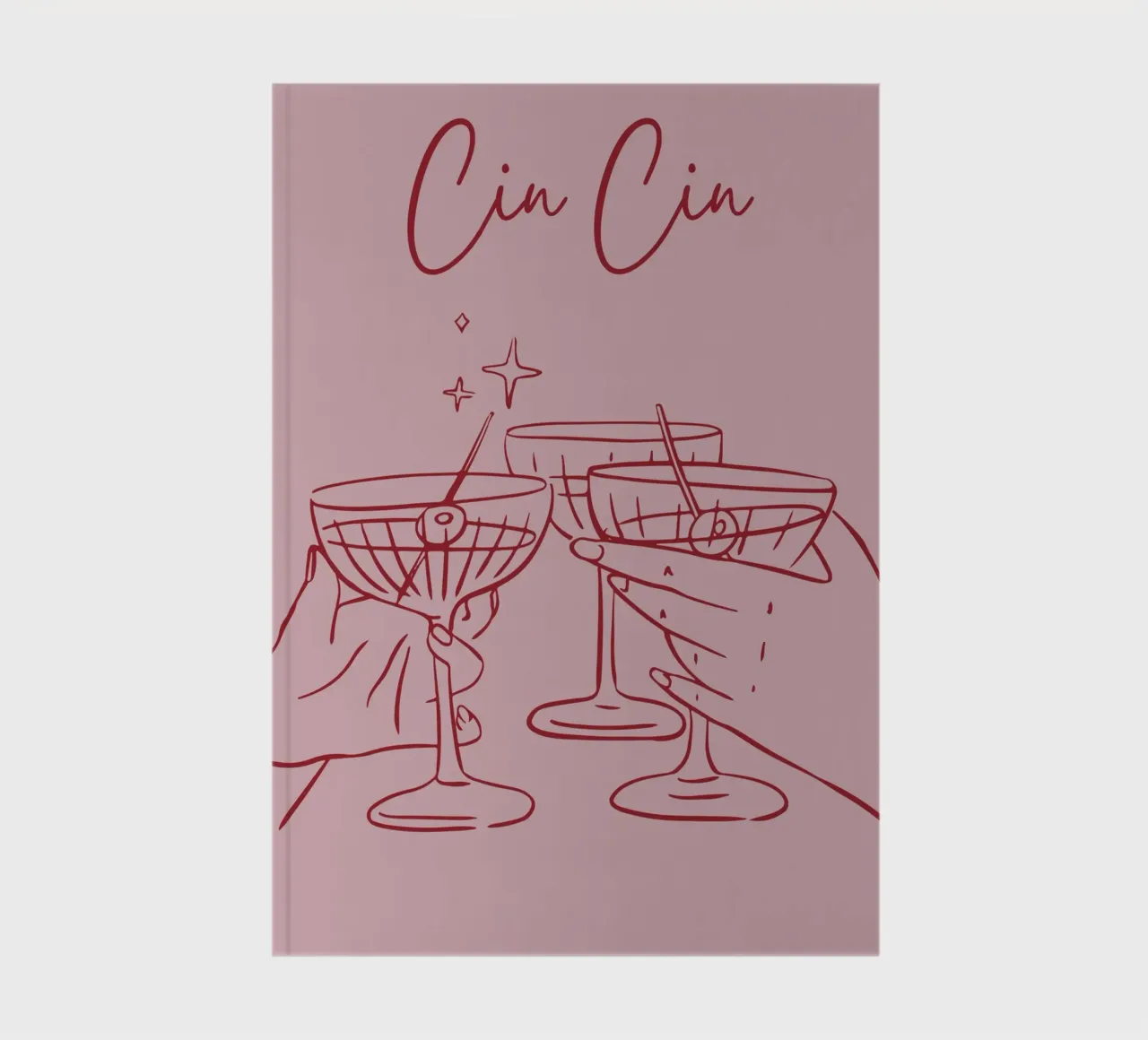 Cin Cin notebook by pdigitalprints