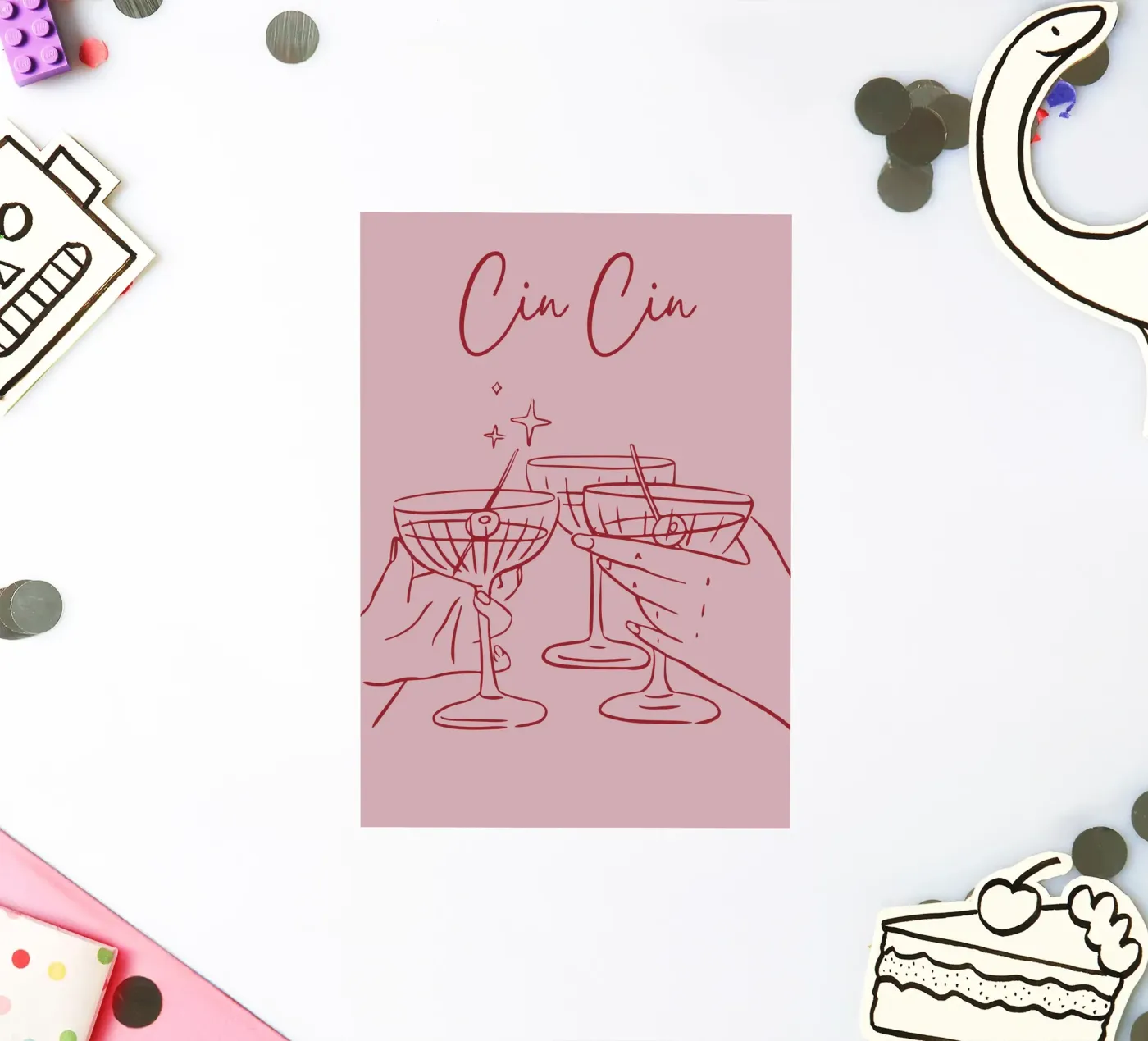 Cin Cin sticker by pdigitalprints