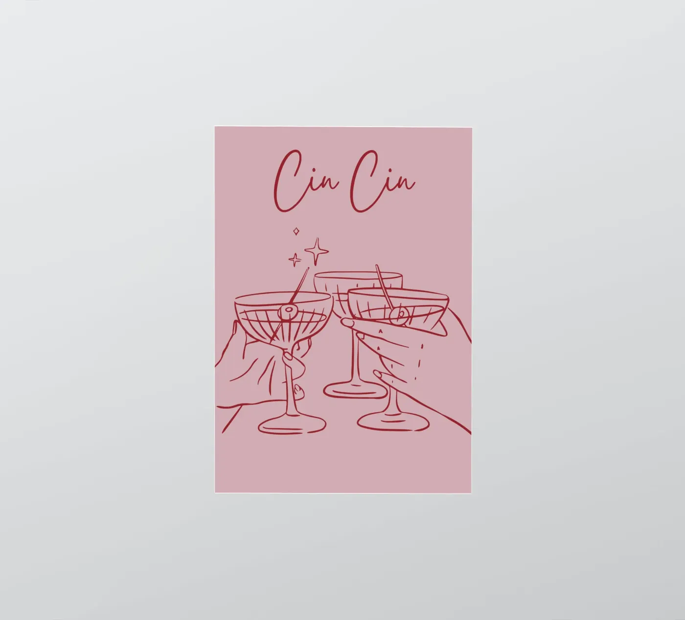 Cin Cin sticker by pdigitalprints