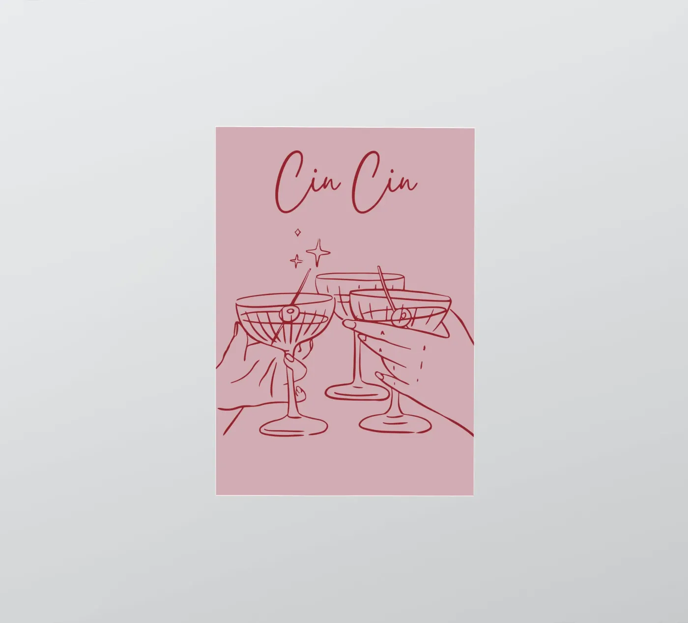 Cin Cin sticker by pdigitalprints