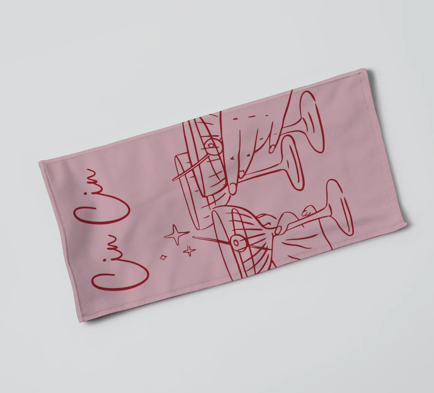 Cin Cin badhanddoek van pdigitalprints