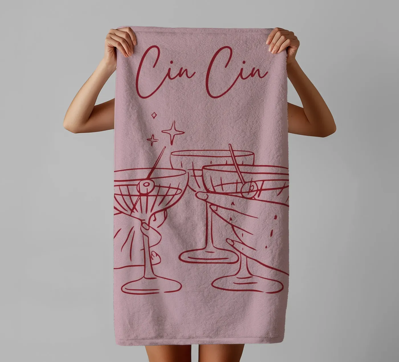 Cin Cin badhanddoek van pdigitalprints