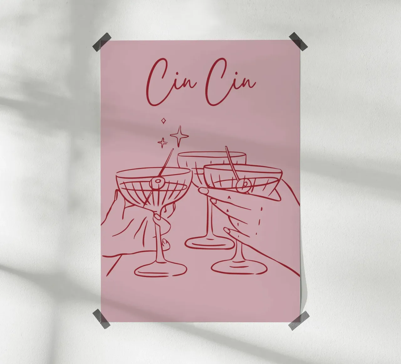 Cin Cin poster da pdigitalprints