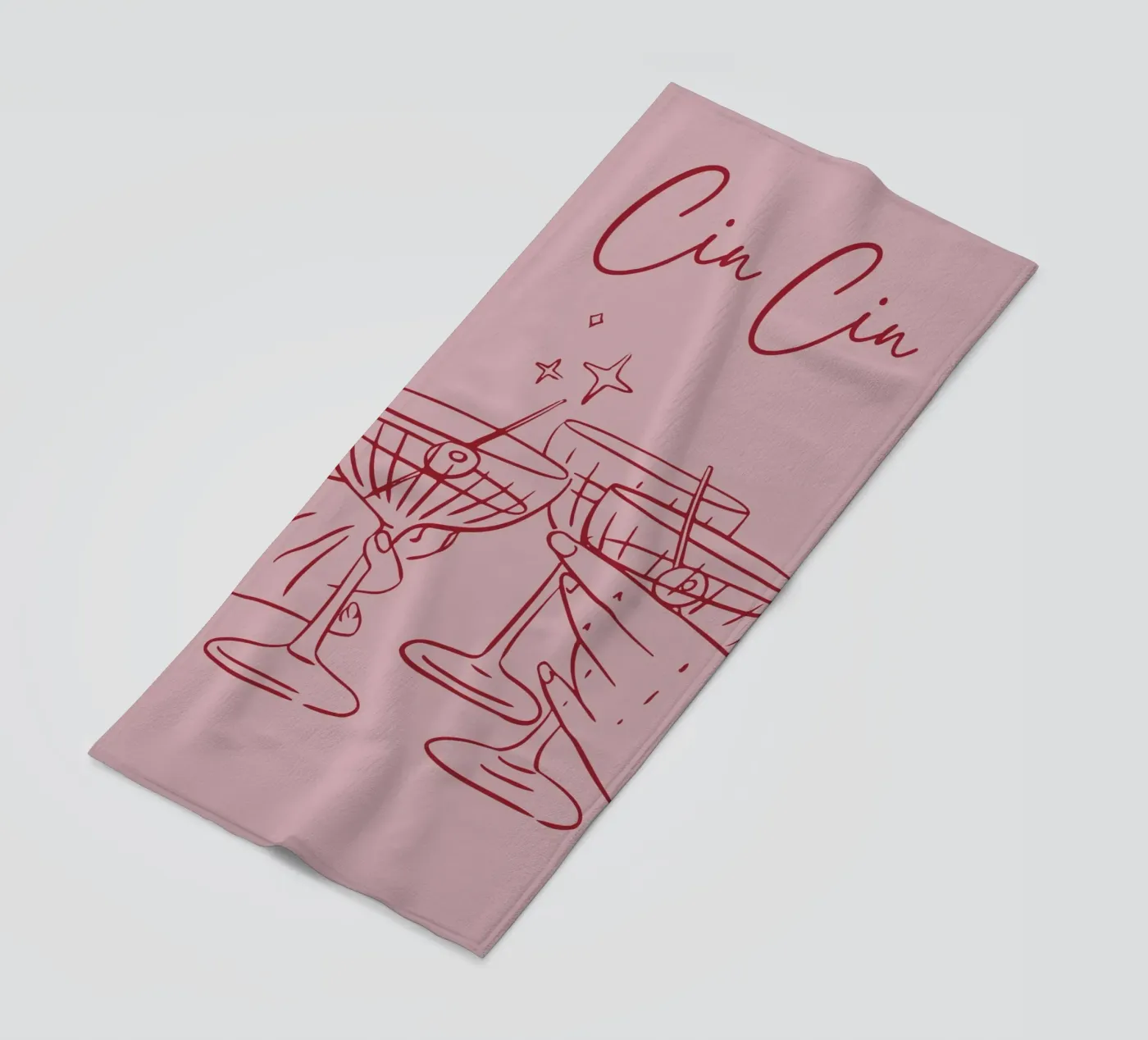 Cin Cin strandhanddoek van pdigitalprints