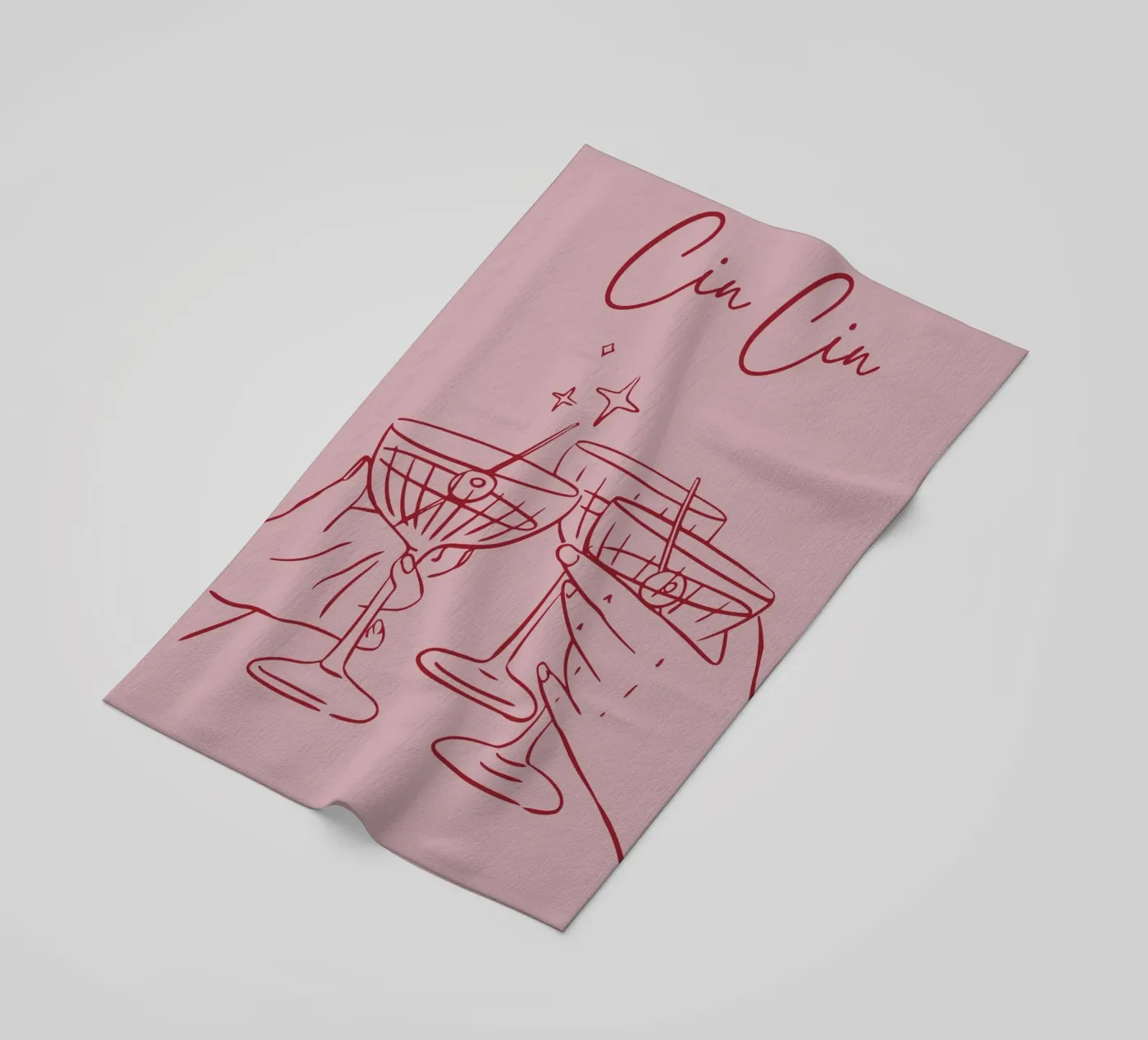 Cin Cin strandhanddoek van pdigitalprints